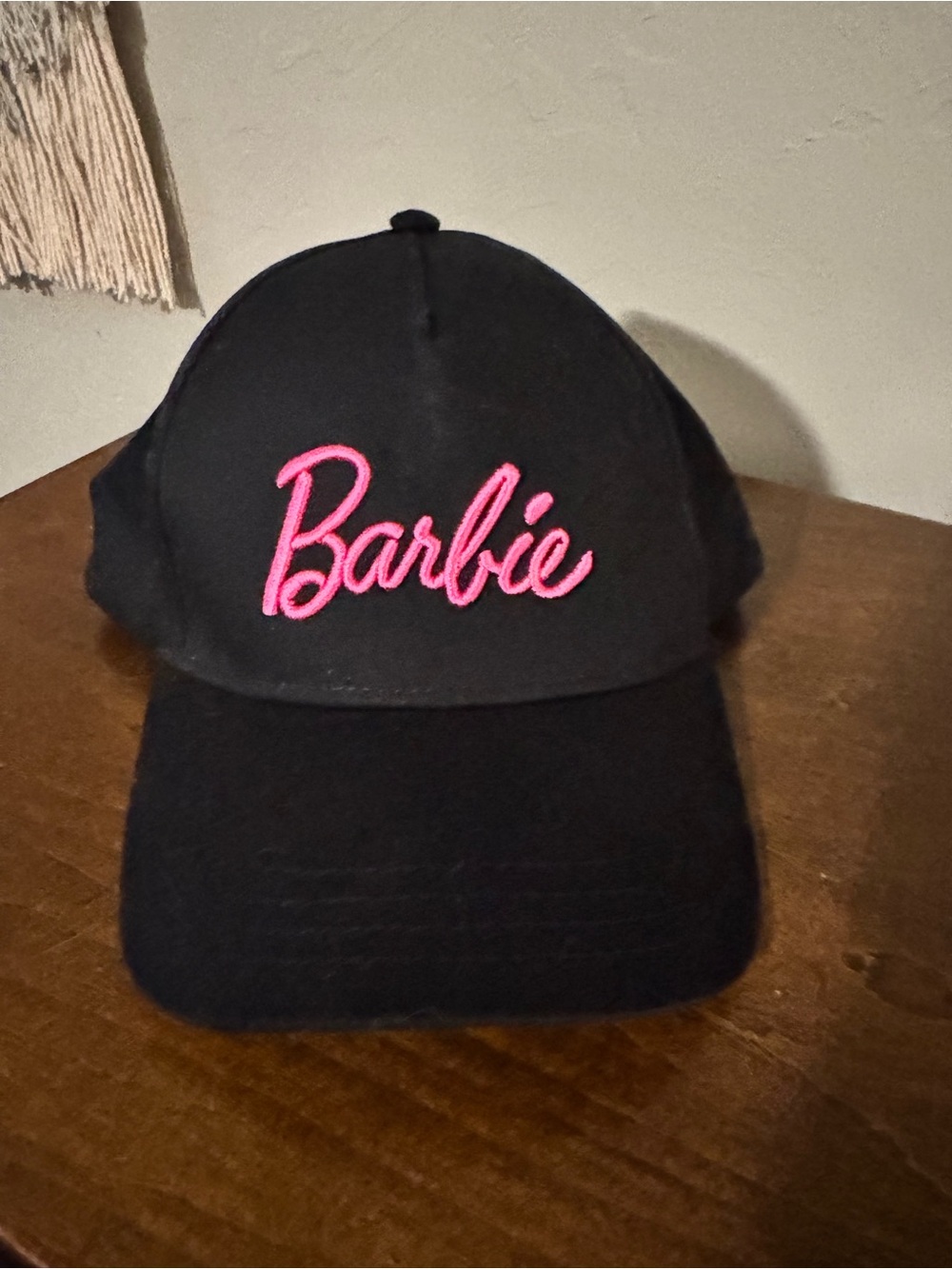 Barbie Black Cap with Pink Logo